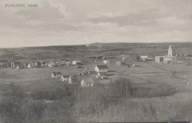 Panoramic view of Punnichy from the hill