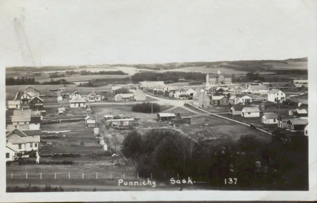 Aerial view of Punnichy